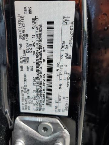 1FMCU0F73GUB12005 - 2016 FORD ESCAPE S BLACK photo 13