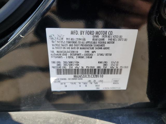 MAJ6S3JL2LC328110 - 2020 FORD ECOSPORT SES Siyah fotoğraf 13