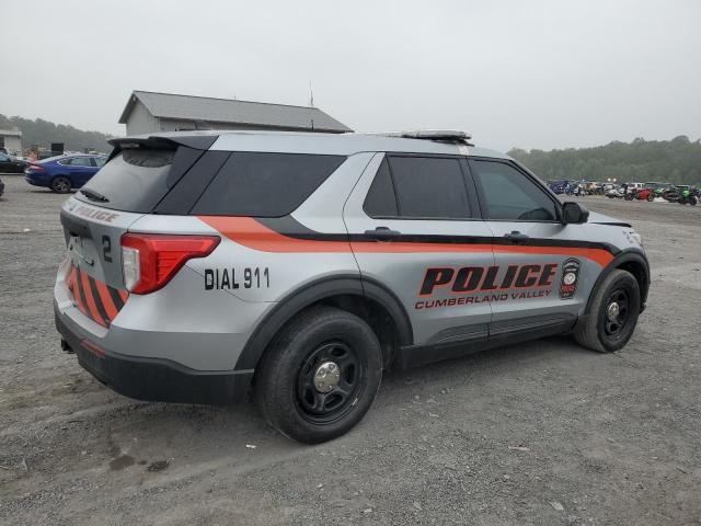 1FM5K8AB1NGB47761 - 2022 FORD EXPLORER POLICE INTERCEPTOR Gümüş fotoğraf 3