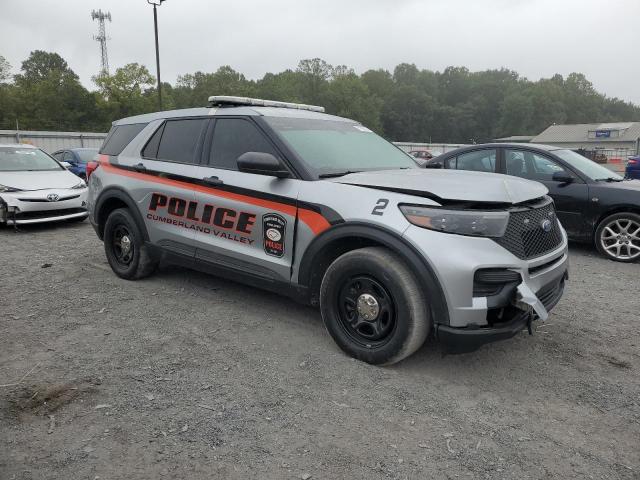 1FM5K8AB1NGB47761 - 2022 FORD EXPLORER POLICE INTERCEPTOR Gümüş fotoğraf 4