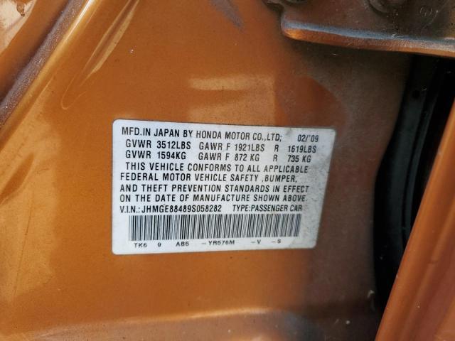 JHMGE88489S058282 - 2009 HONDA FIT SPORT Narıncı foto 13