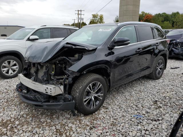 5TDJKRFH7GS501443 - 2016 TOYOTA HIGHLANDER XLE BLACK photo 1