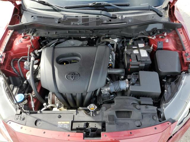 3MYDLBYV4KY509300 - 2019 TOYOTA YARIS L RED photo 11