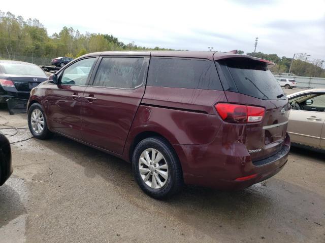 KNDMB5C18H6219567 - 2017 KIA SEDONA LX BURGUNDY photo 2