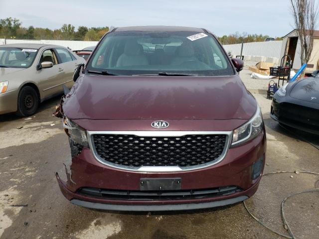 KNDMB5C18H6219567 - 2017 KIA SEDONA LX BURGUNDY photo 5