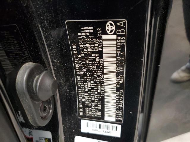 5YFBURHE5GP542809 - 2016 TOYOTA COROLLA L 黑色 照片 12