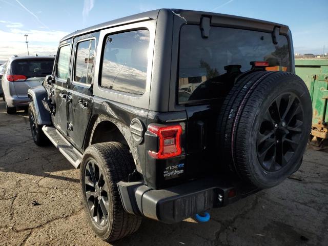 1C4JJXP64NW119680 - 2022 JEEP WRANGLER U SAHARA 4XE BLACK photo 2