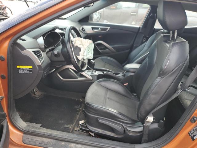 KMHTC6AD4DU176259 - 2013 HYUNDAI VELOSTER ORANGE photo 7