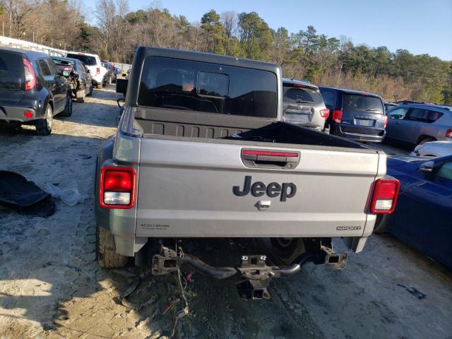 1C6JJTAGXLL168964 - 2020 JEEP GLADIATOR SPORT SILVER photo 6