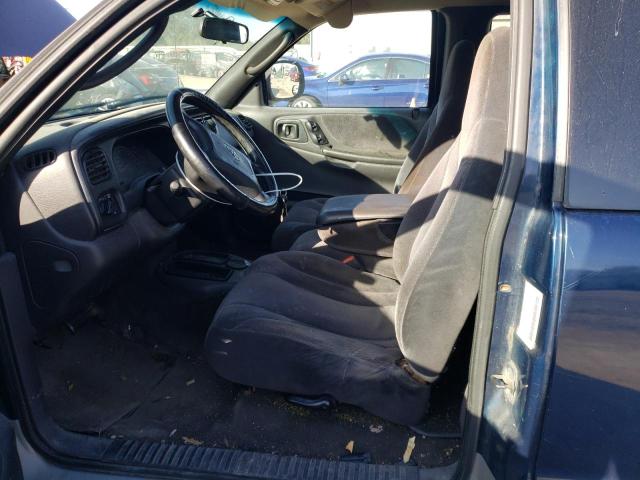 1B7GL22X8YS596504 - 2000 DODGE DAKOTA BLUE photo 7