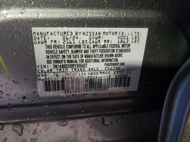 3N1AB8CV8RY365407 - 2024 NISSAN SENTRA SV GRAY photo 12