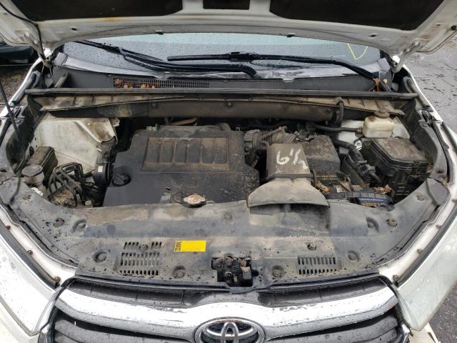 5TDKKRFH7GS181285 - 2016 TOYOTA HIGHLANDER XLE WHITE photo 12