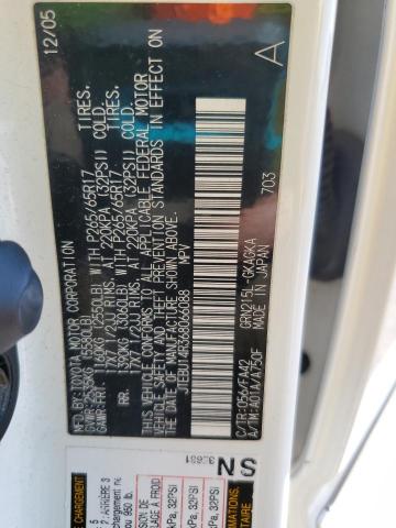 JTEBU14R368066088 - 2006 TOYOTA 4RUNNER SR5 白色 照片 13