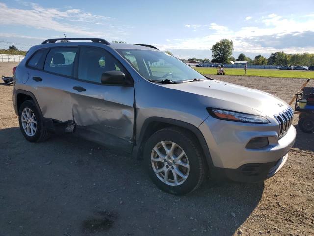 1C4PJLAB2FW711475 - 2015 JEEP CHEROKEE SPORT SILVER photo 4