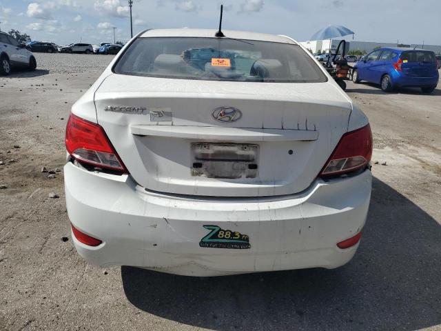 KMHCT4AE8FU885700 - 2015 HYUNDAI ACCENT GLS WHITE photo 6