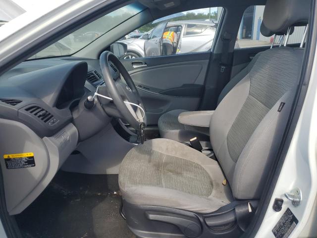 KMHCT4AE8FU885700 - 2015 HYUNDAI ACCENT GLS WHITE photo 7
