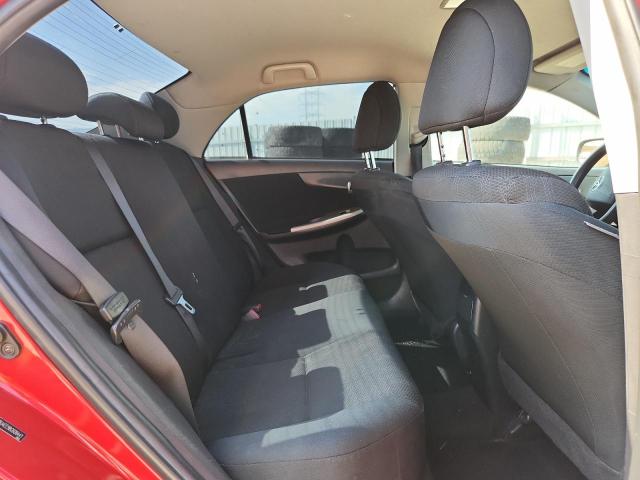 2T1BU4EE9BC608441 - 2011 TOYOTA COROLLA BASE RED photo 10