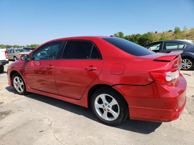2T1BU4EE9BC608441 - 2011 TOYOTA COROLLA BASE RED photo 2
