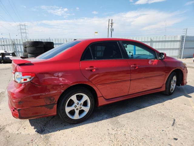 2T1BU4EE9BC608441 - 2011 TOYOTA COROLLA BASE RED photo 3