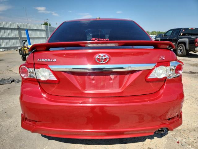 2T1BU4EE9BC608441 - 2011 TOYOTA COROLLA BASE RED photo 6