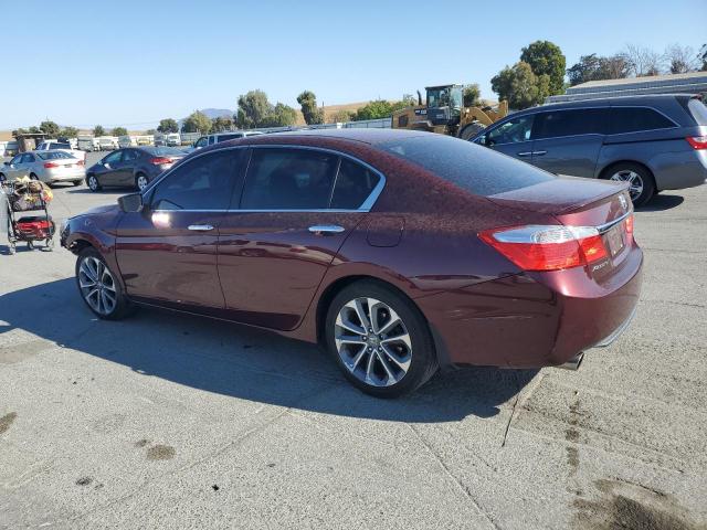 1HGCR2F51EA211888 - 2014 HONDA ACCORD SPORT BURGUNDY photo 2