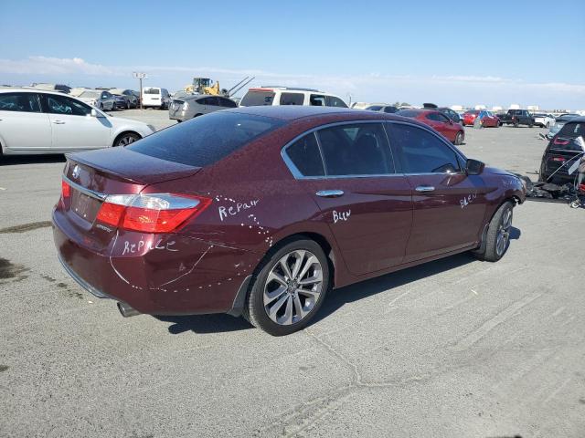 1HGCR2F51EA211888 - 2014 HONDA ACCORD SPORT BURGUNDY photo 3