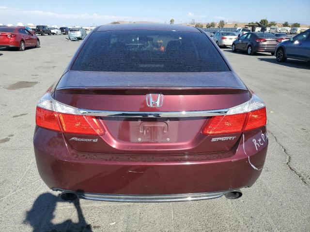 1HGCR2F51EA211888 - 2014 HONDA ACCORD SPORT BURGUNDY photo 6