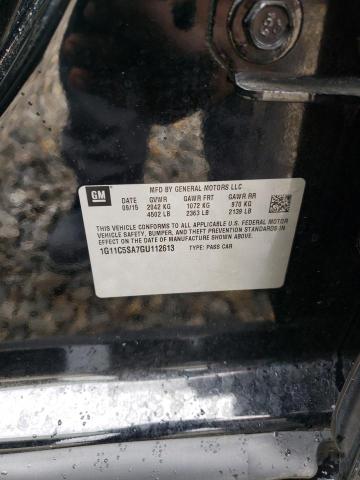 1G11C5SA7GU112613 - 2016 CHEVROLET MALIBU LIM LT 黑色 照片 12