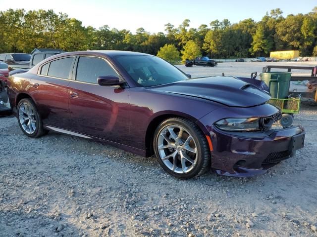 2C3CDXHG9NH133763 - 2022 DODGE CHARGER GT PURPLE photo 4