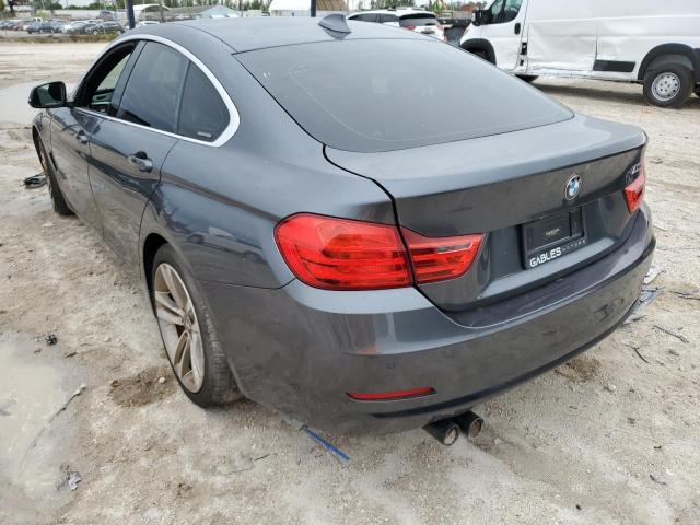 WBA4F7C55HG437881 - 2017 BMW 430I GRAN COUPE GRAY photo 2