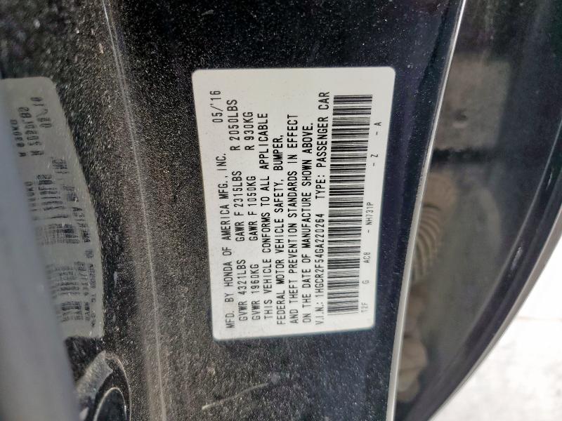 1HGCR2F54GA220264 - 2016 HONDA ACCORD SPORT BLACK photo 13