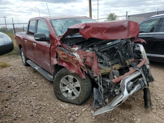 1N6AA1E54HN561115 - 2017 NISSAN TITAN SV MAROON photo 4