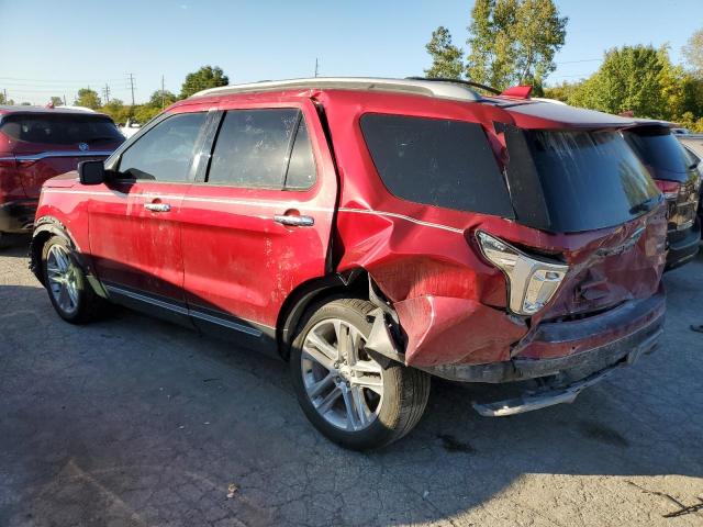 1FM5K8D84GGA34762 - 2016 FORD EXPLORER XLT RED photo 2