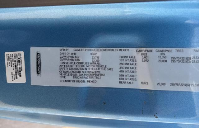 3AKJHHDR6PSUF6557 - 2023 FREIGHTLINER CASCADIA 1 蓝色 照片 10