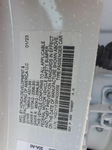 1HGCY1F35PA000658 - 2023 HONDA ACCORD EX WHITE photo 12