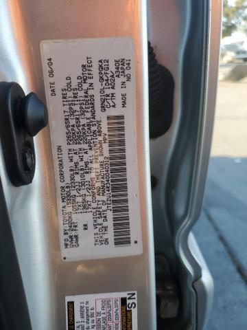 JTEZU14R340040312 - 2004 TOYOTA 4RUNNER SR5 SILVER photo 14