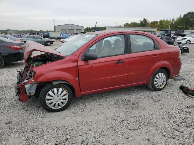 KL1TD56E69B363946 - 2009 CHEVROLET AVEO LS RED photo 1