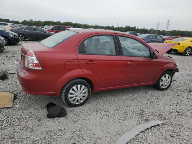 KL1TD56E69B363946 - 2009 CHEVROLET AVEO LS RED photo 3