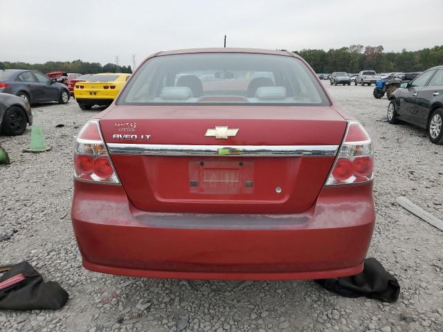 KL1TD56E69B363946 - 2009 CHEVROLET AVEO LS RED photo 6