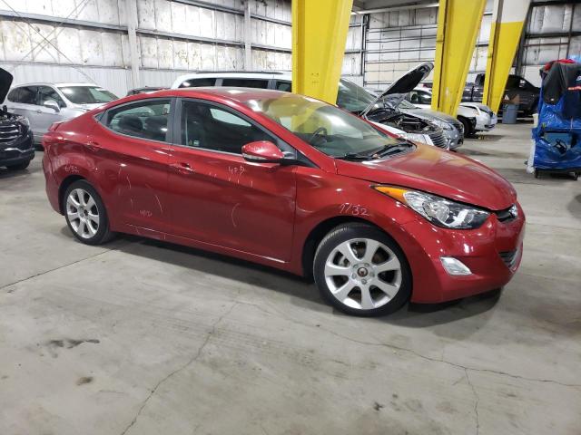 KMHDH4AE3CU210483 - 2012 HYUNDAI ELANTRA GLS BURGUNDY photo 4