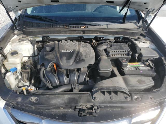 5NPEC4AC6DH778129 - 2013 HYUNDAI SONATA SE WHITE photo 11