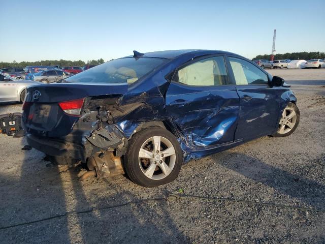 KMHDH4AE2DU663995 - 2013 HYUNDAI ELANTRA GLS BLUE photo 3