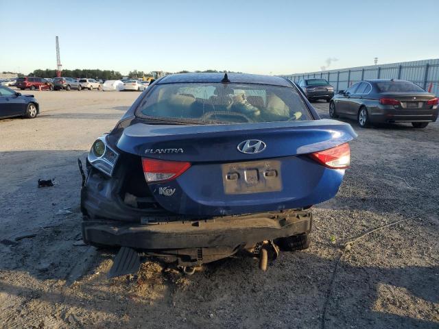 KMHDH4AE2DU663995 - 2013 HYUNDAI ELANTRA GLS BLUE photo 6