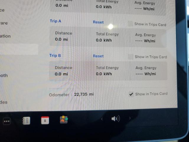 7SAYGAEE3NF530645 - 2022 TESLA MODEL Y CHARCOAL photo 9