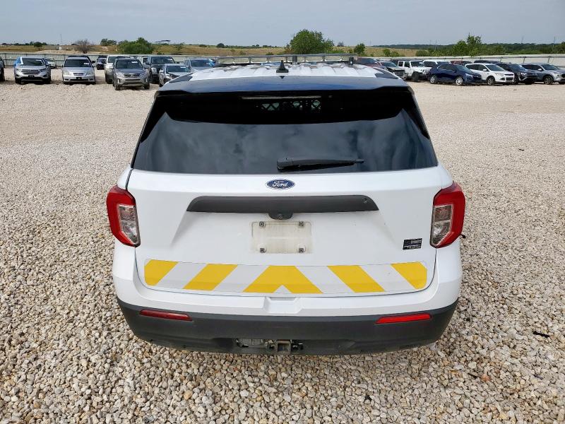 1FM5K8AB9LGC51136 - 2020 FORD EXPLORER POLICE INTERCEPTOR أبيض صورة 6