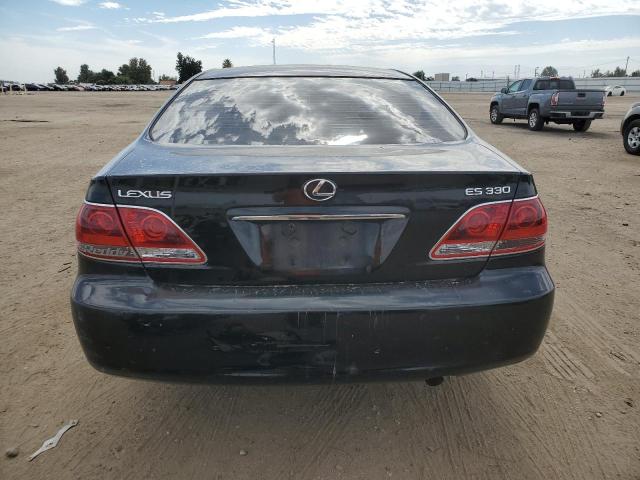 JTHBA30G055067453 - 2005 LEXUS ES 330 BLACK photo 6