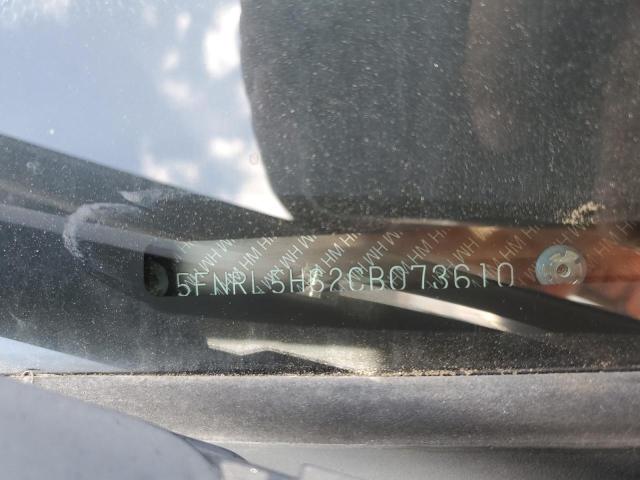 5FNRL5H62CB073610 - 2012 HONDA ODYSSEY EXL BLACK photo 13