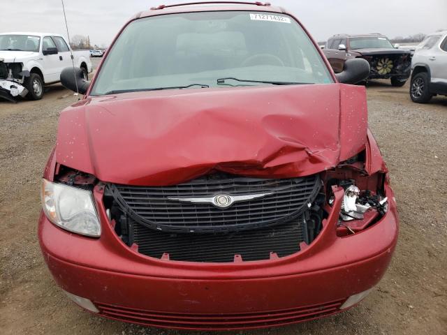 2C8GP64LX3R261355 - 2003 CHRYSLER TOWN & COU LIMITED RED photo 5