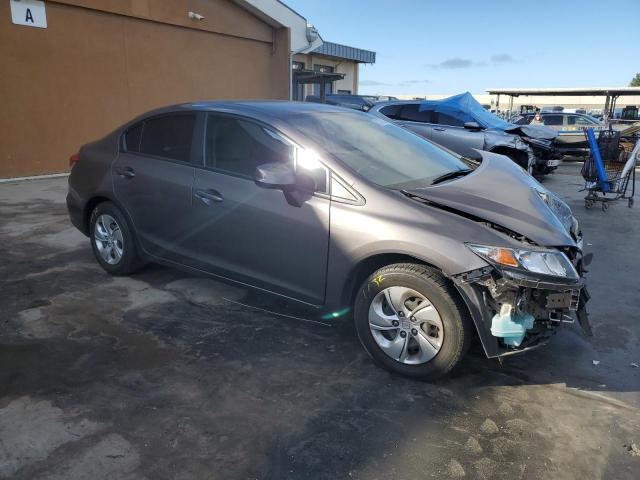 19XFB2F50DE222909 - 2013 HONDA CIVIC LX GRAY photo 4