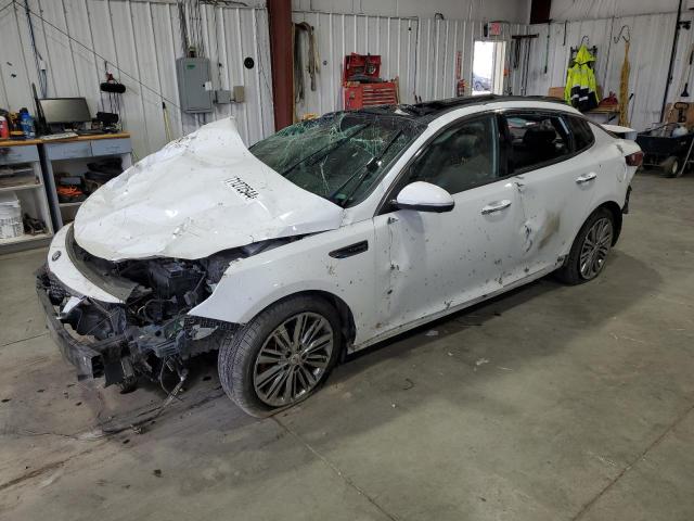 5XXGV4L28JG222791 - 2018 KIA OPTIMA SXL WHITE photo 1